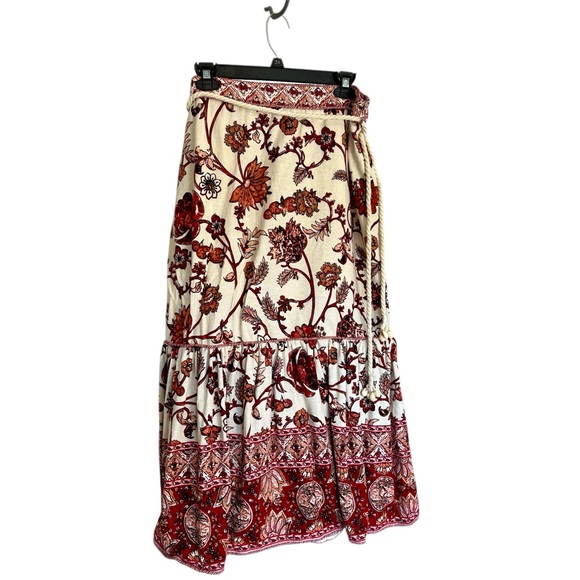 House of Harlow 1960 Dresses & Skirts - House Of Harlow 1960 linen blend floral maxi skirt with shell rope belt size L